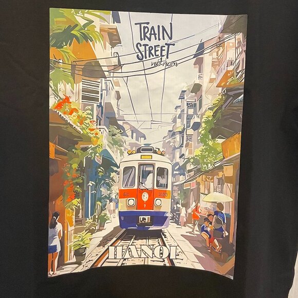 Vietnam Hanoi Train Street T-shirt - 3XL - Picture 2 of 4